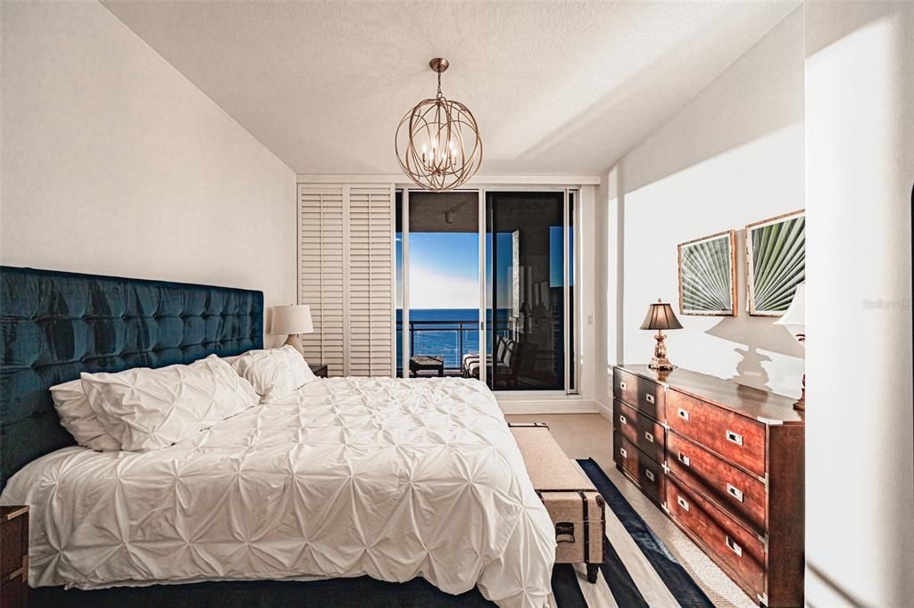 Bedroom, Interior, Pendant Lights, Water