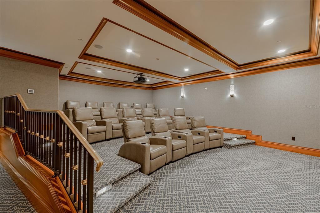 Home Theatre Room, Interior, Recessed Lighting, Theatre Room