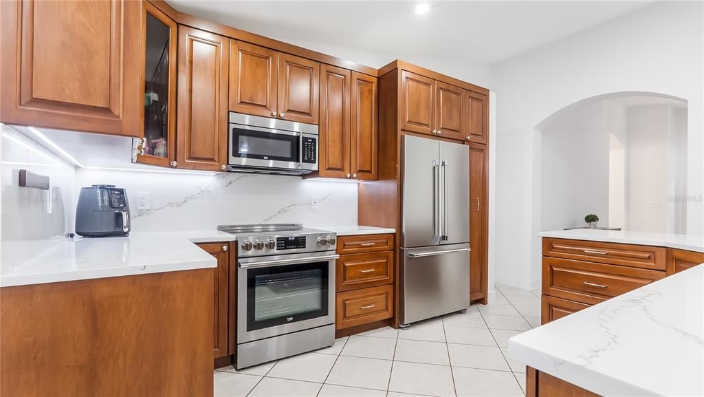 Interior, Kitchen, Recessed Lighting, Stainless Steel Appliances