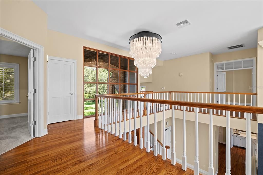 Chandelier, Interior, Wood Texture Flooring