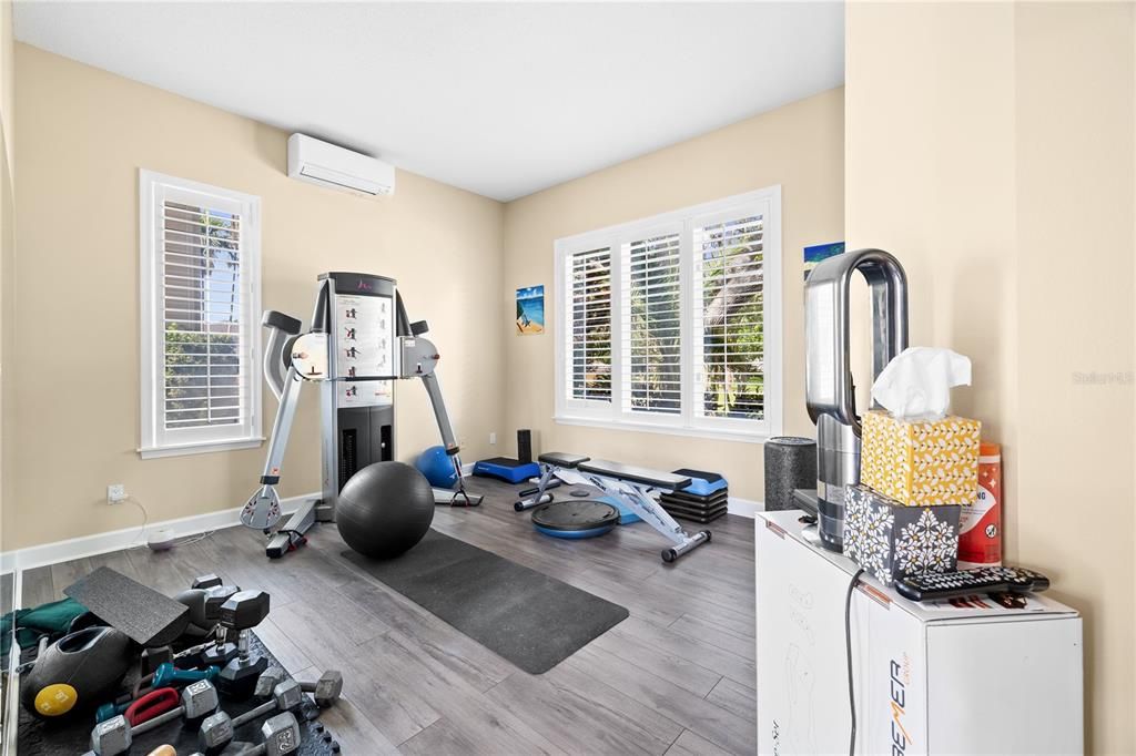 Fitness Equipment, Interior, Wood Texture Flooring