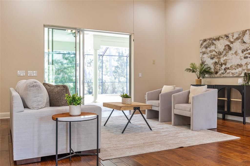 Home Office, Interior, Living room, Wood Texture Flooring