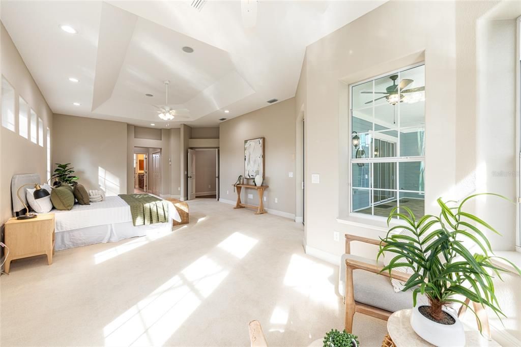 Bedroom, Interior, Recessed Lighting