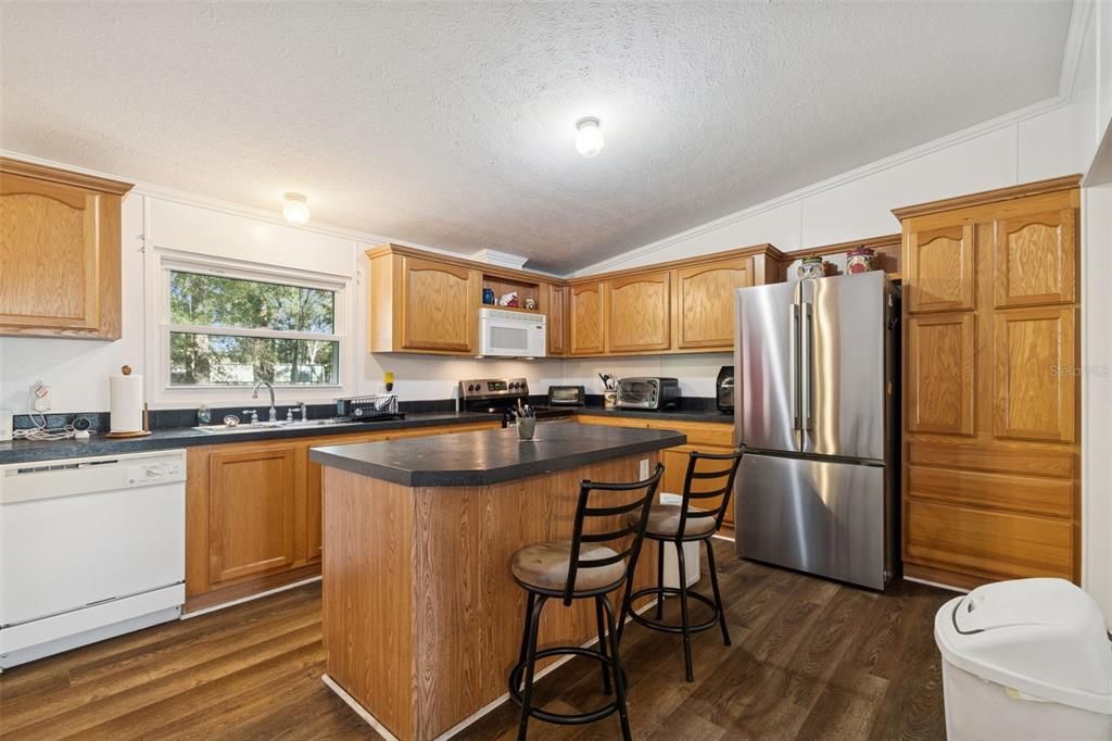 Interior, Kitchen, Wood Texture Flooring