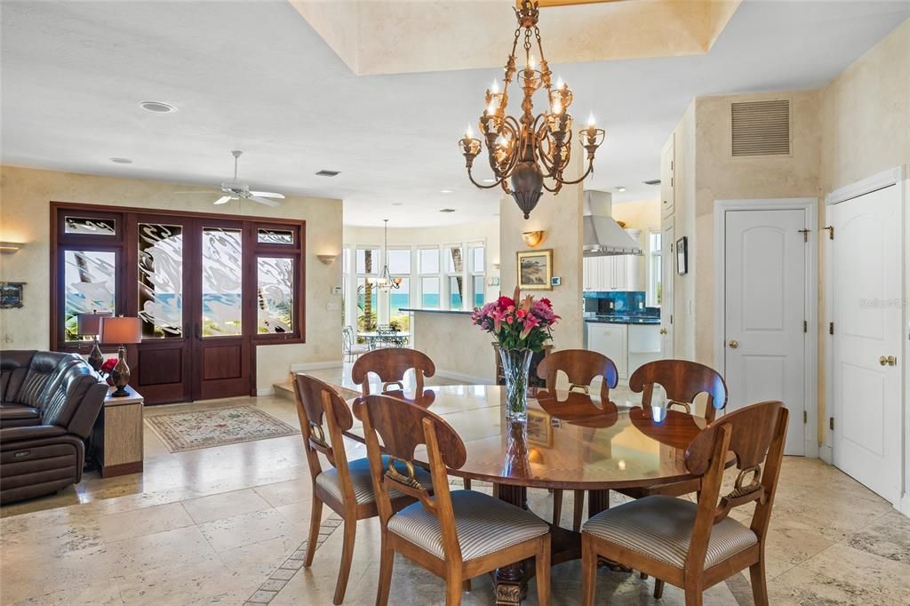 Chandelier, Dining room, Interior, Pendant Lights, Recessed Lighting