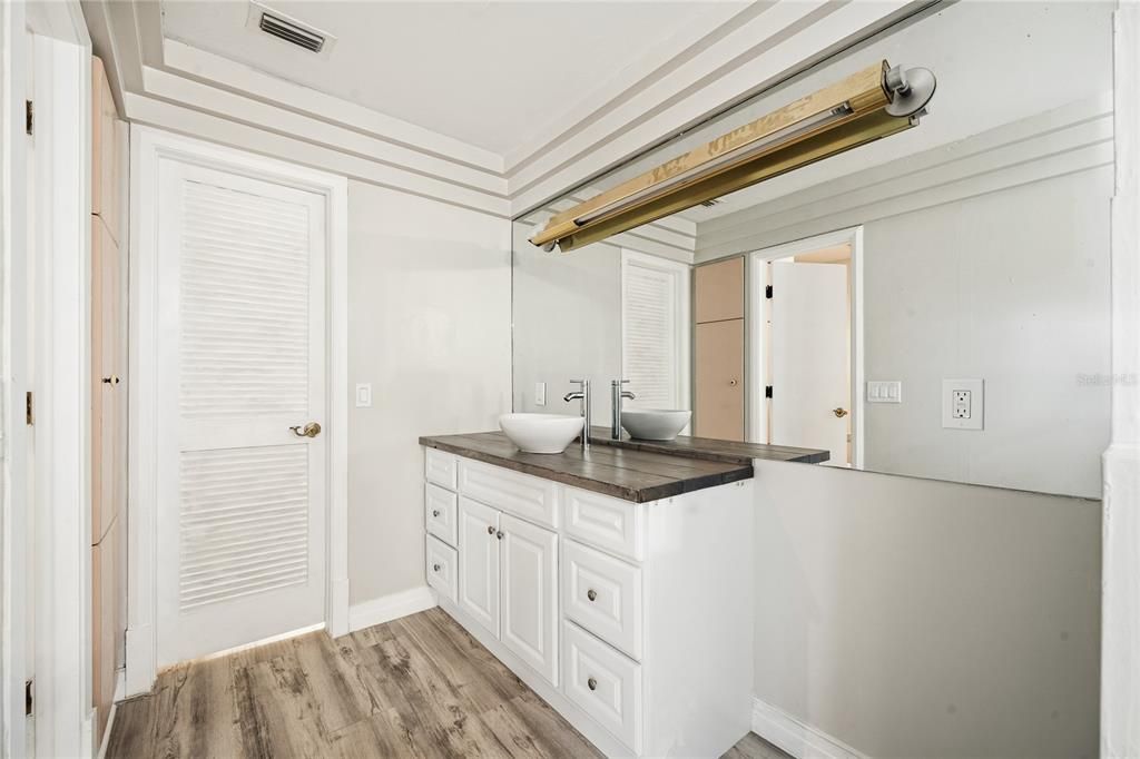 Bathroom, Interior, Wood Texture Flooring