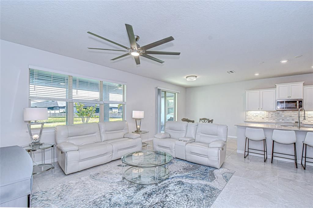 Interior, Kitchen, Living room, Recessed Lighting