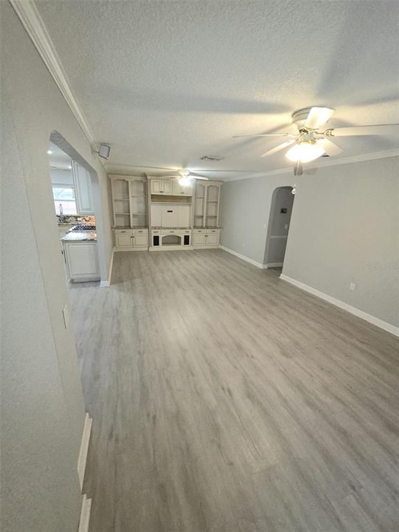 Empty room, Interior, Kitchen, Wood Texture Flooring