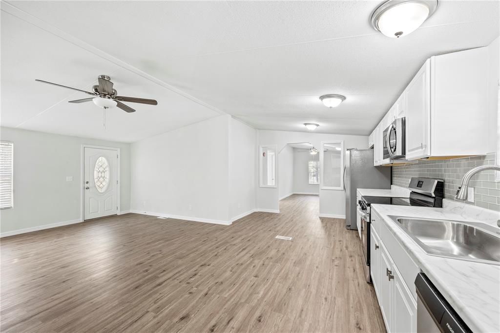 Interior, Kitchen, Wood Texture Flooring