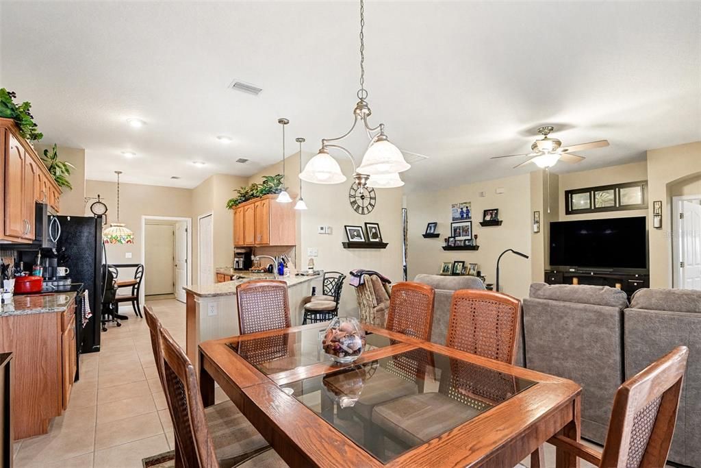 Dining room, Interior, Kitchen, Living room, Pendant Lights, Recessed Lighting