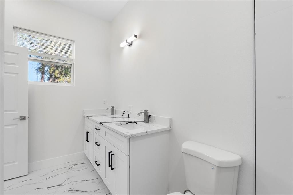Bathroom, Dual Sink Vanities, Interior, Marble