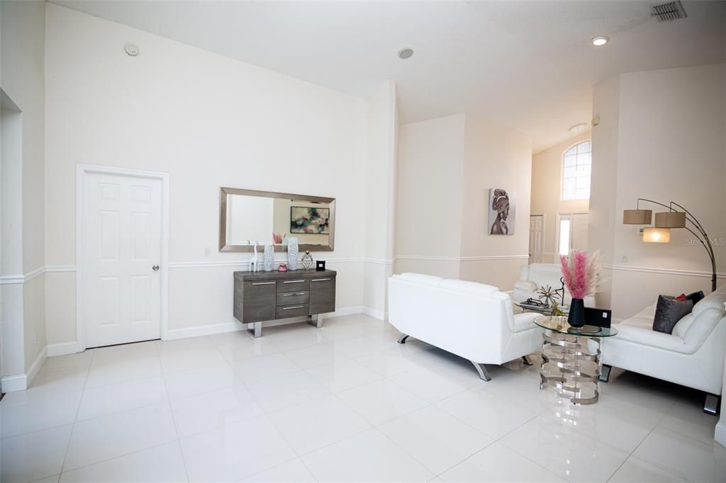 Interior, Living room, Recessed Lighting