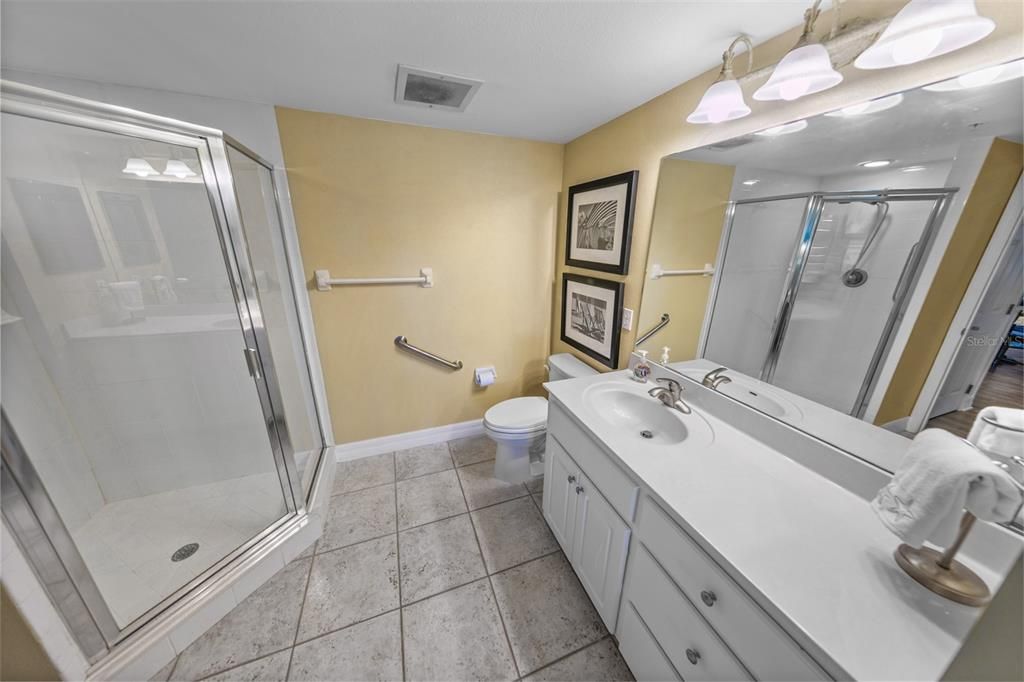 Bathroom, Dual Sink Vanities, Glass Shower, Interior