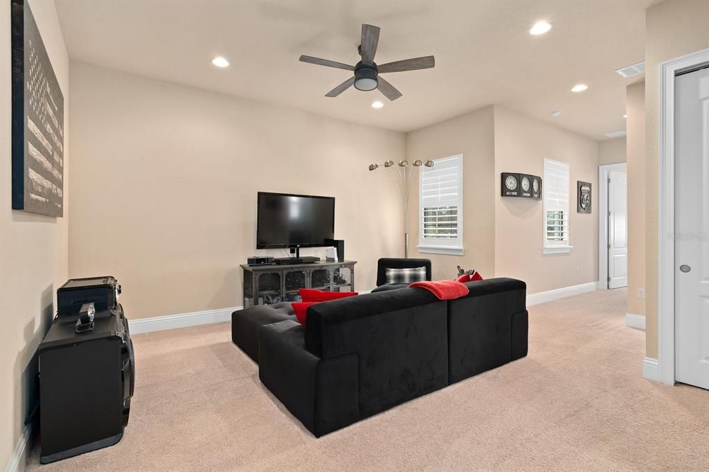 Interior, Living room, Recessed Lighting