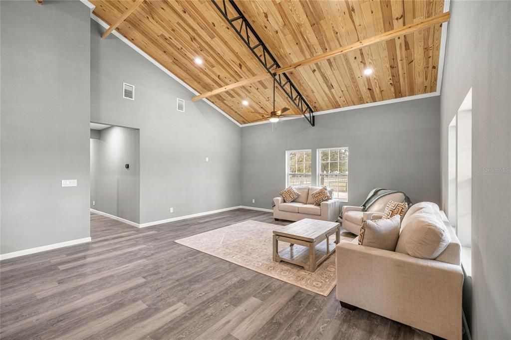 Interior, Living room, Wooden Beams, Wooden Ceilings, Wood Texture Flooring