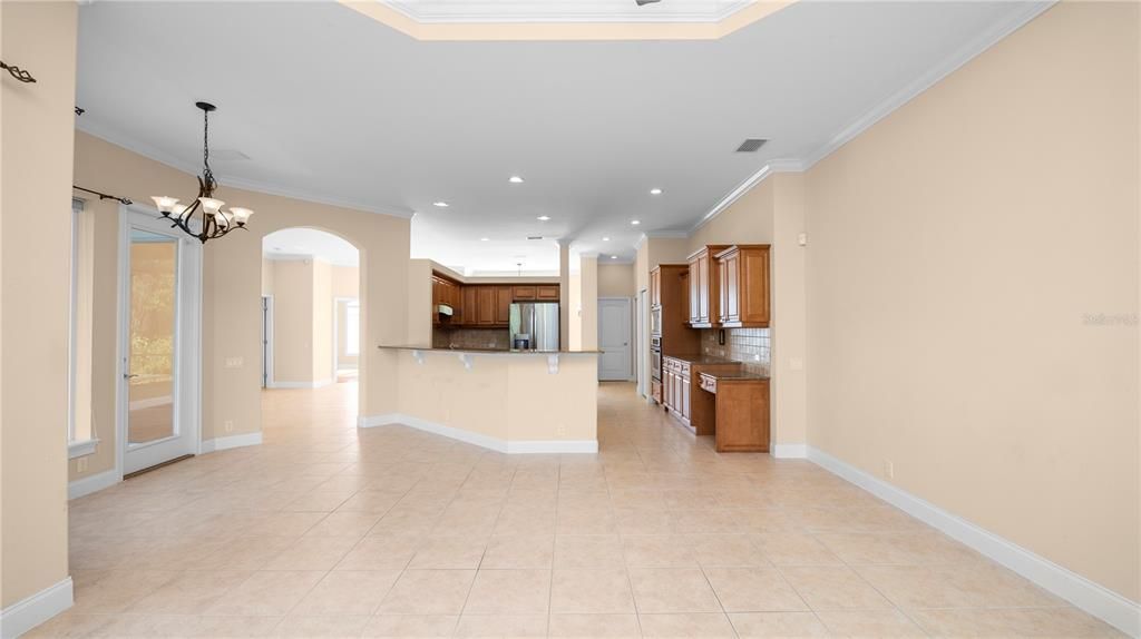 Chandelier, Interior, Kitchen, Recessed Lighting