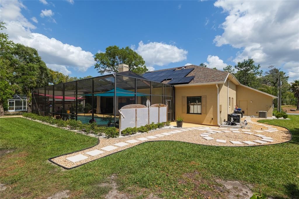 Backyard, Exterior, Solar Panels