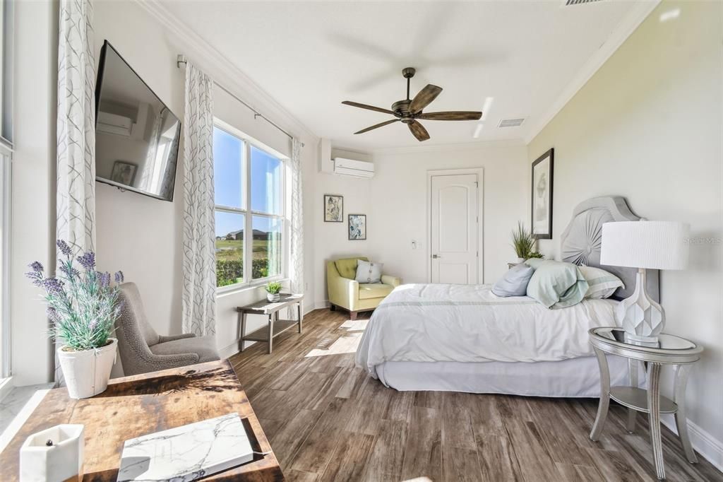 Bedroom, Interior, Wood Texture Flooring