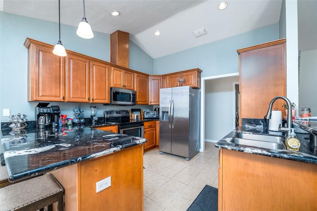 Interior, Kitchen, Pendant Lights, Recessed Lighting