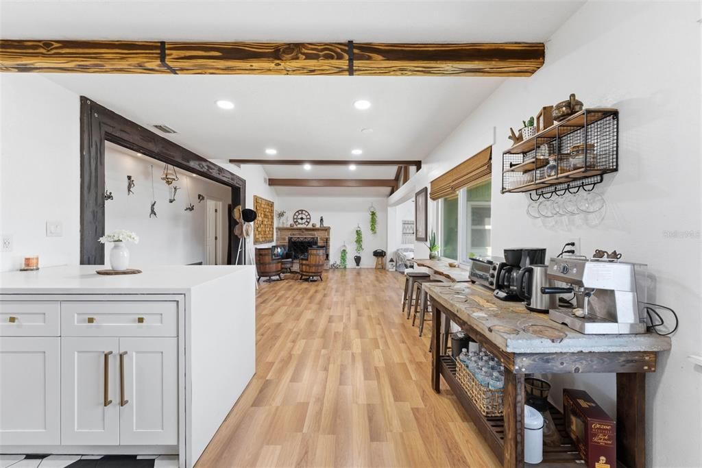 Interior, Recessed Lighting, Wood Texture Flooring