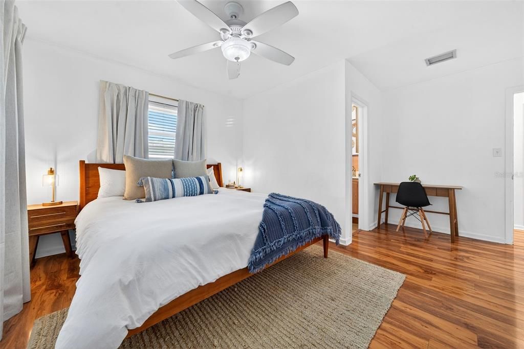 Bedroom, Interior, Wood Texture Flooring