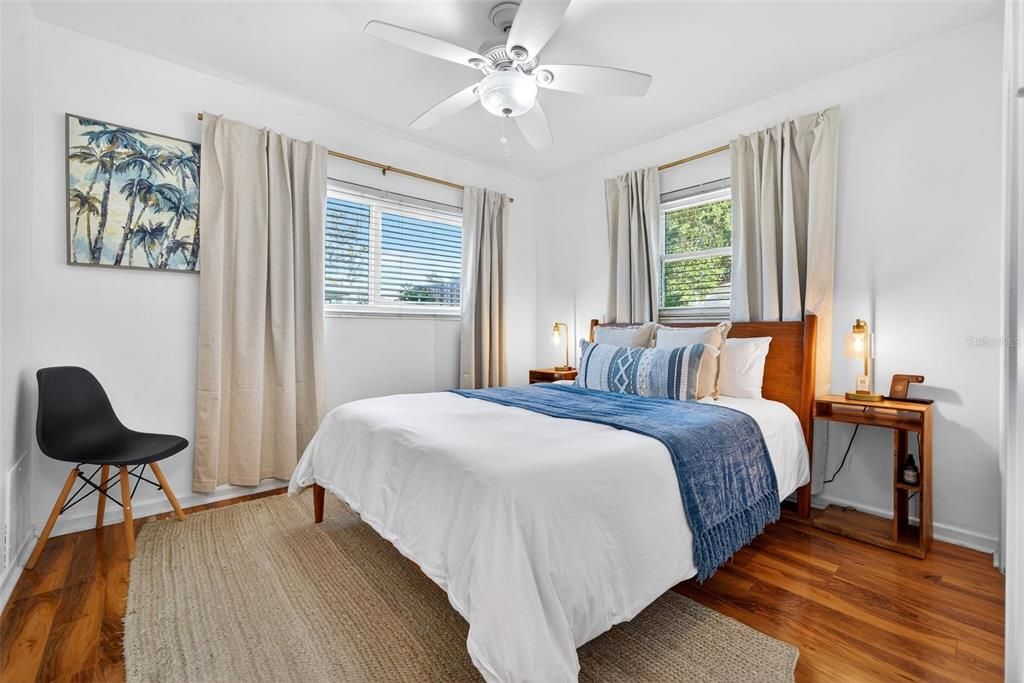 Bedroom, Interior, Wood Texture Flooring