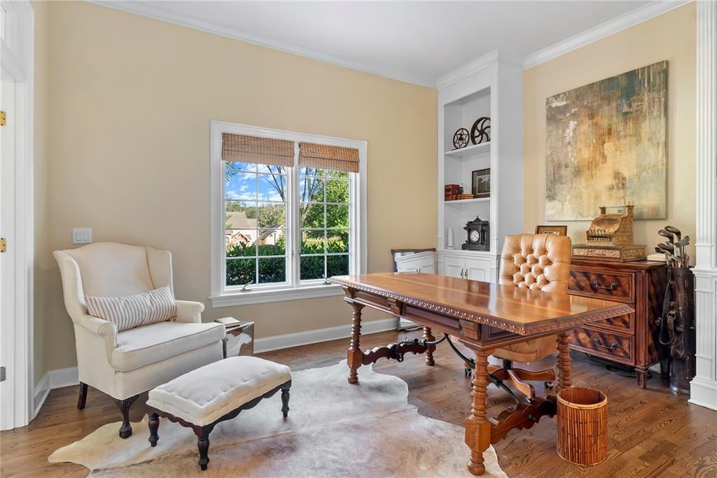 Home Office, Interior, Wood Texture Flooring