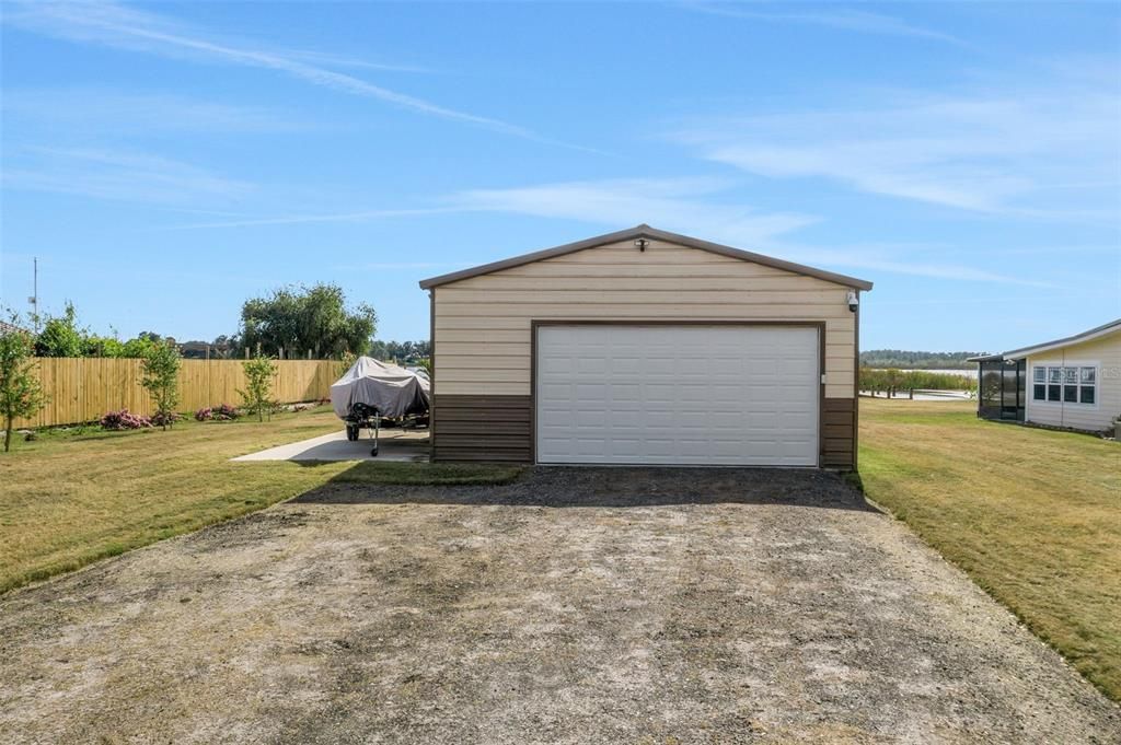 Backyard, Detached Garage, Exterior