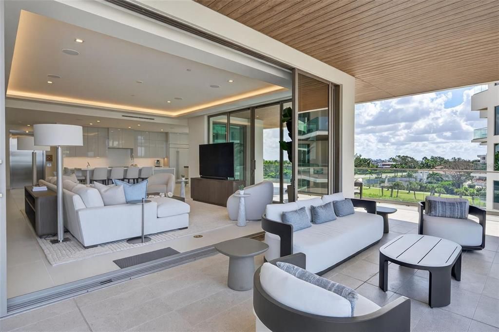 Interior, Living room, Recessed Lighting