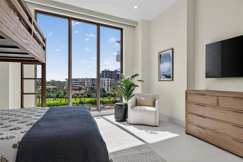 Bedroom, Interior, Recessed Lighting