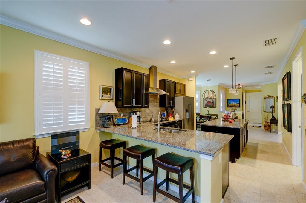 Interior, Kitchen, Pendant Lights, Recessed Lighting, Stainless Steel Appliances