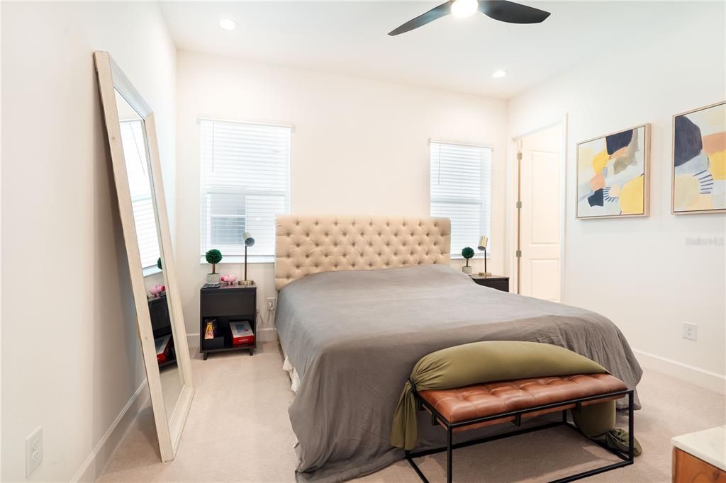 Bedroom, Interior, Recessed Lighting