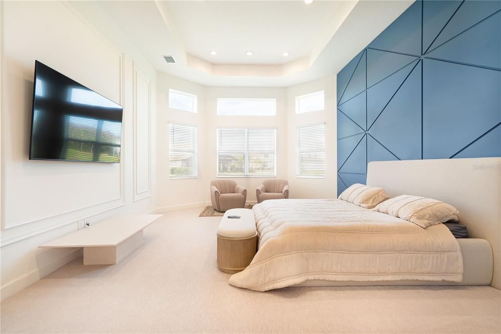 Bedroom, Interior, Recessed Lighting