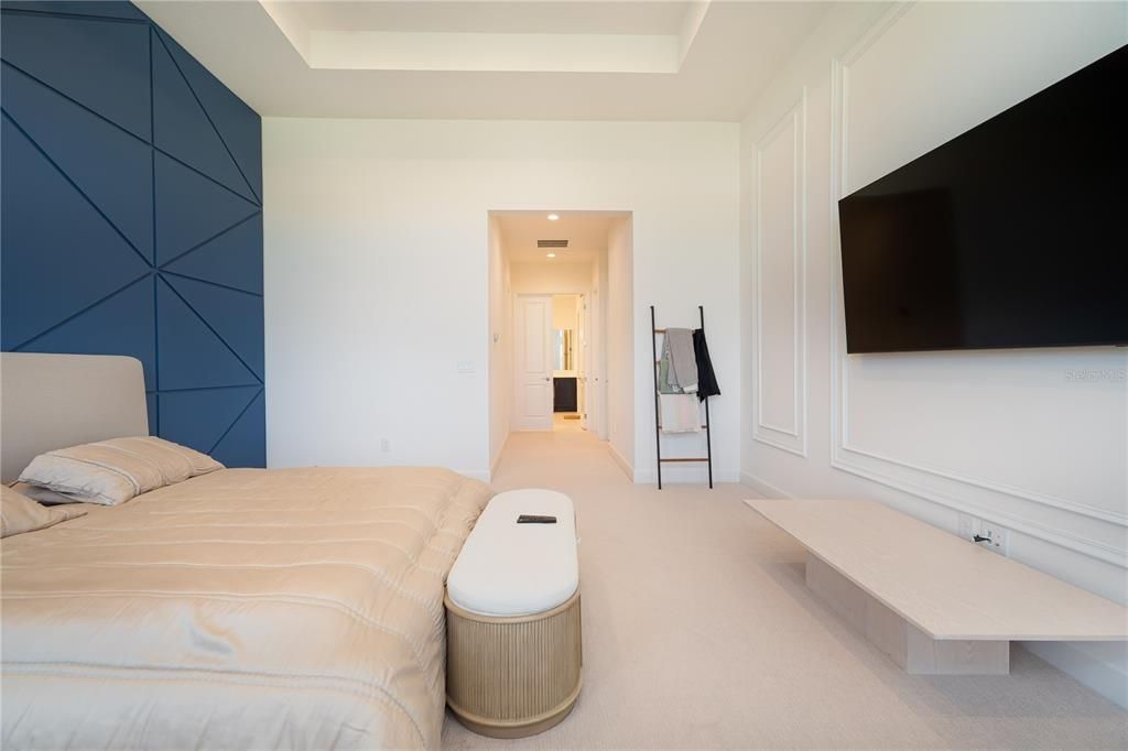 Bedroom, Interior, Recessed Lighting