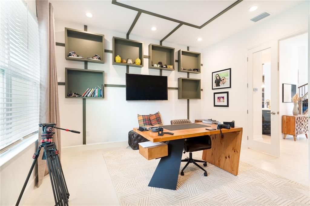 Fitness Equipment, Home Office, Interior, Recessed Lighting