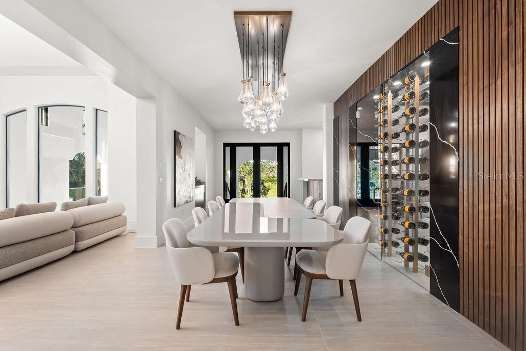 Chandelier, Dining room, Interior