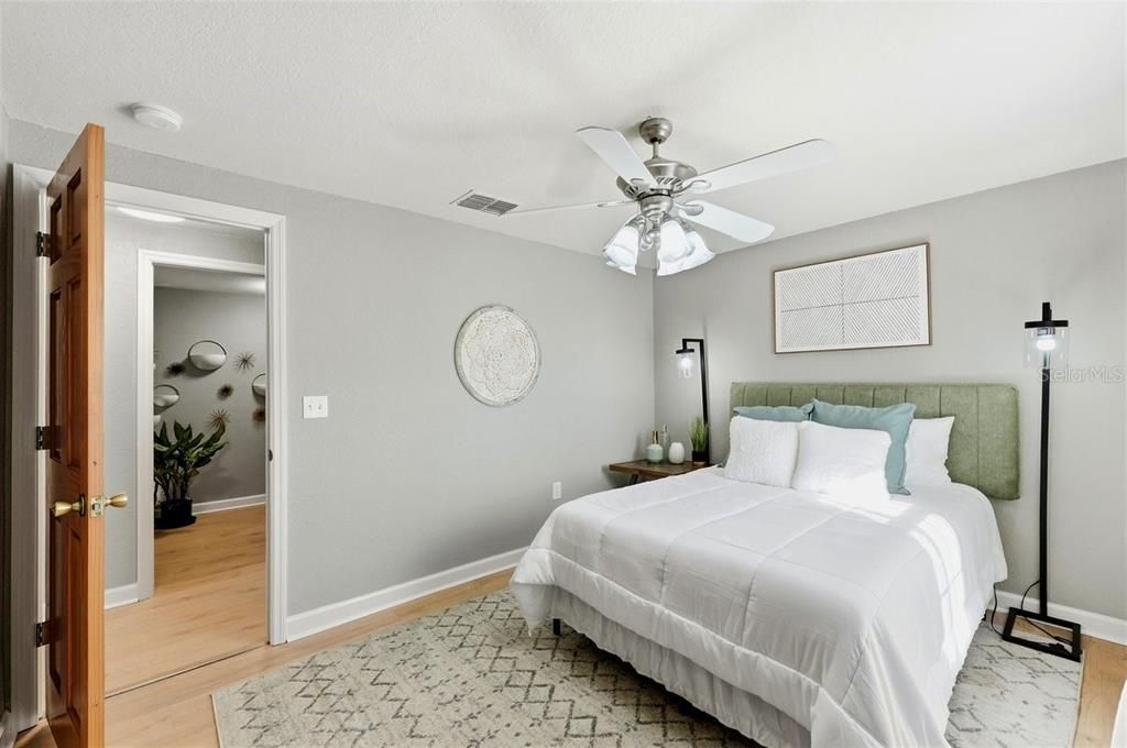 Bedroom, Interior, Wood Texture Flooring