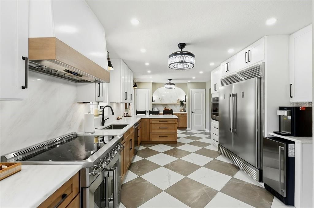 Interior, Kitchen, Pendant Lights, Recessed Lighting, Stainless Steel Appliances