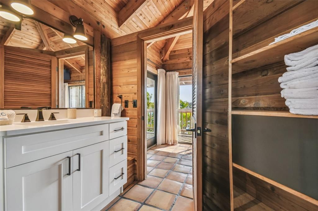 Bathroom, Interior, Wooden Beams, Wooden Ceilings, Wooden Walls