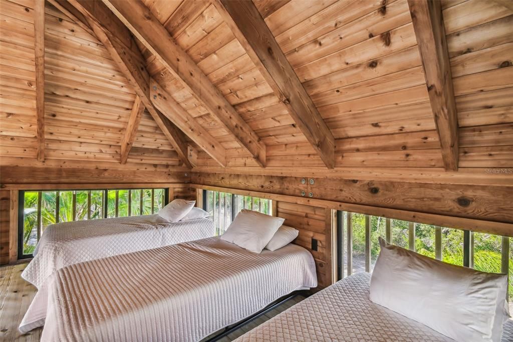 Bedroom, Interior, Wooden Beams, Wooden Ceilings, Wooden Walls