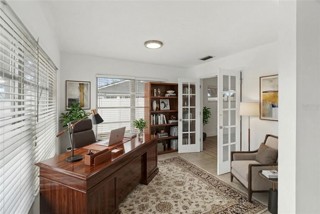 Home Office, Interior, Recessed Lighting