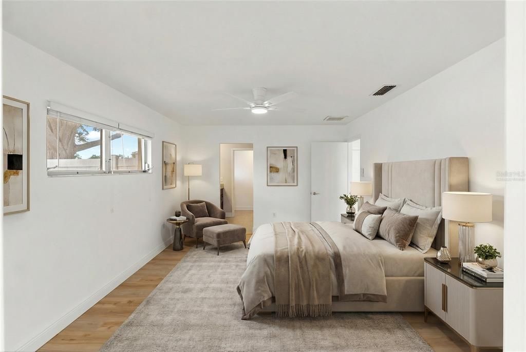 Bedroom, Interior, Wood Texture Flooring