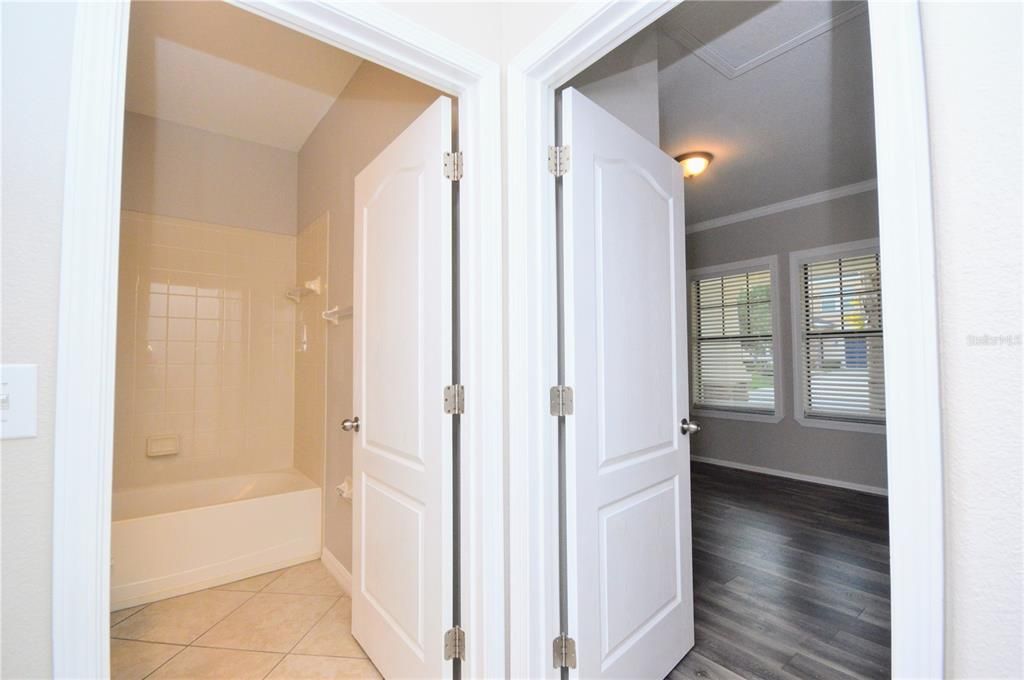Bathroom, Interior, Wood Texture Flooring