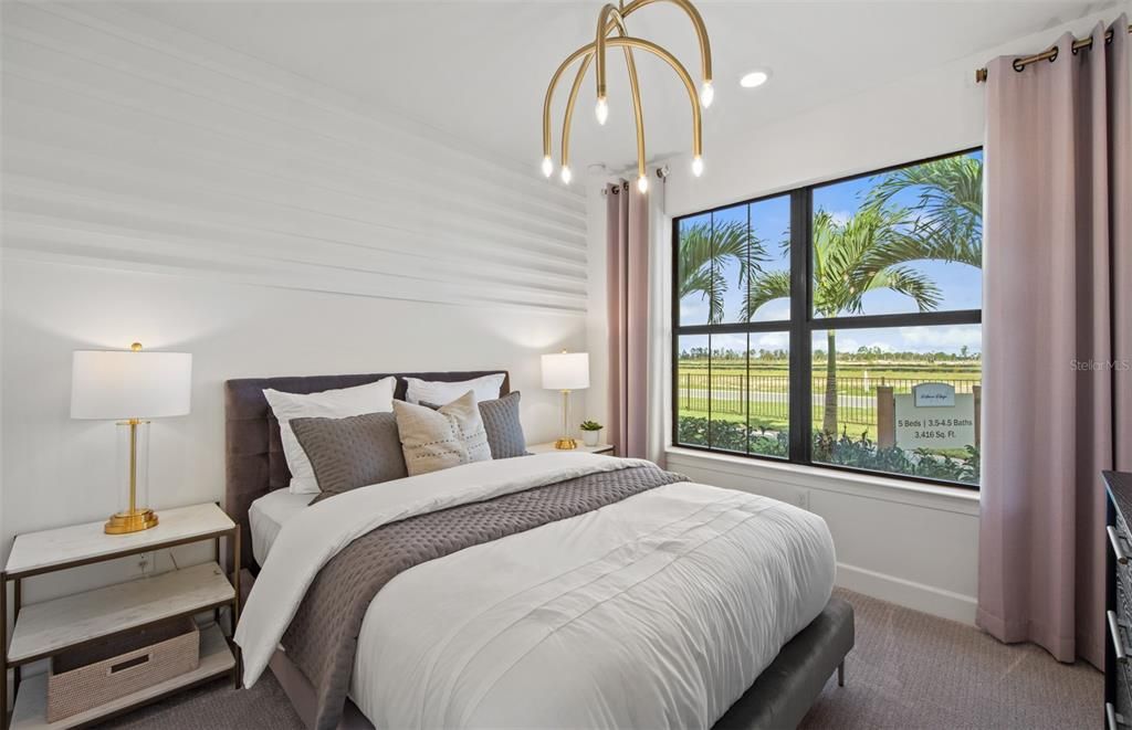 Bedroom, Interior, Pendant Lights, Recessed Lighting