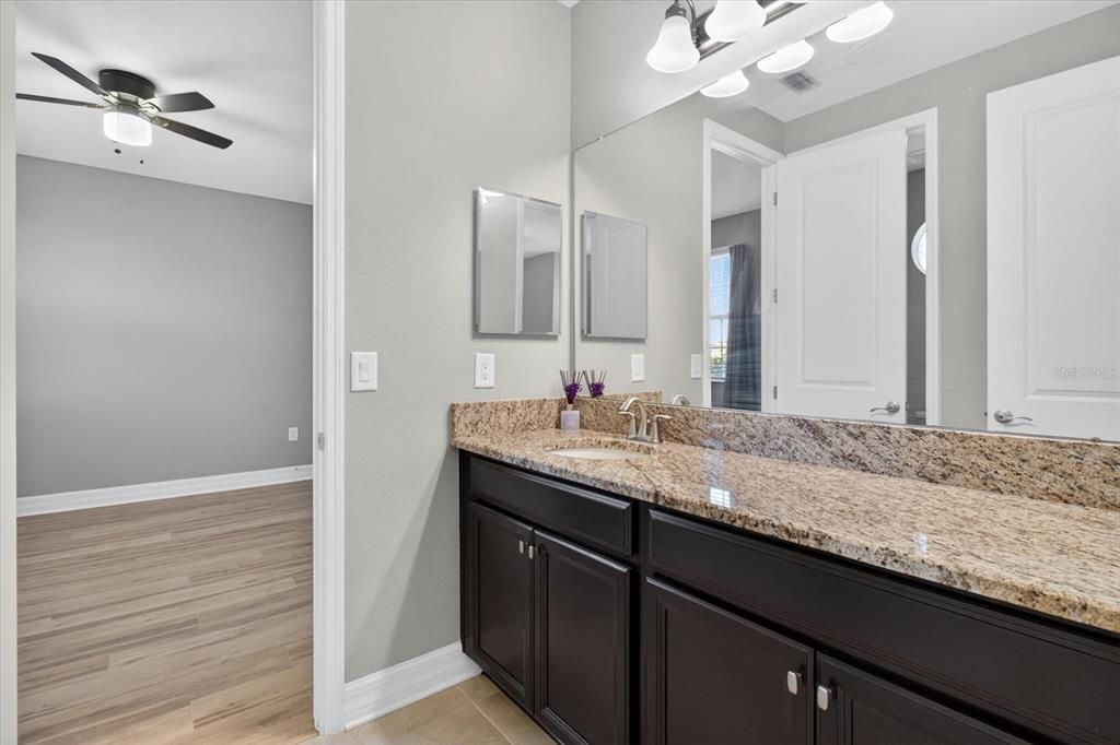 Bathroom, Dual Sink Vanities, Interior, Wood Texture Flooring