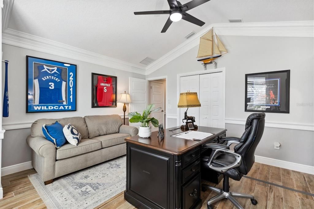 Home Office, Interior, Wood Texture Flooring