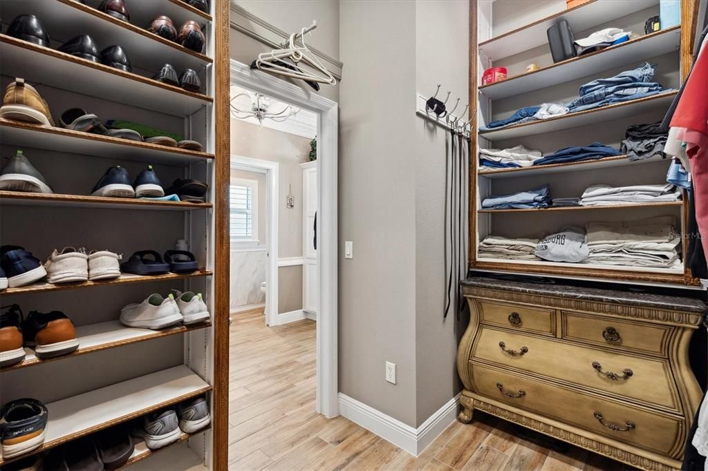 Interior, Walk-in Closets, Wood Texture Flooring