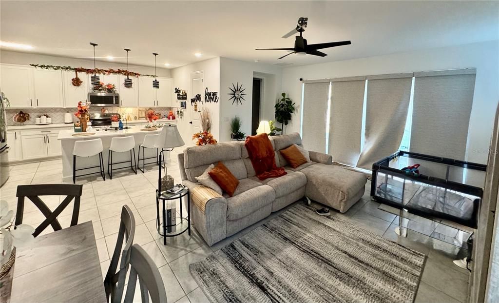 Interior, Kitchen, Living room, Pendant Lights, Recessed Lighting