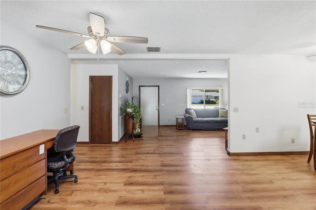 Home Office, Interior, Wood Texture Flooring