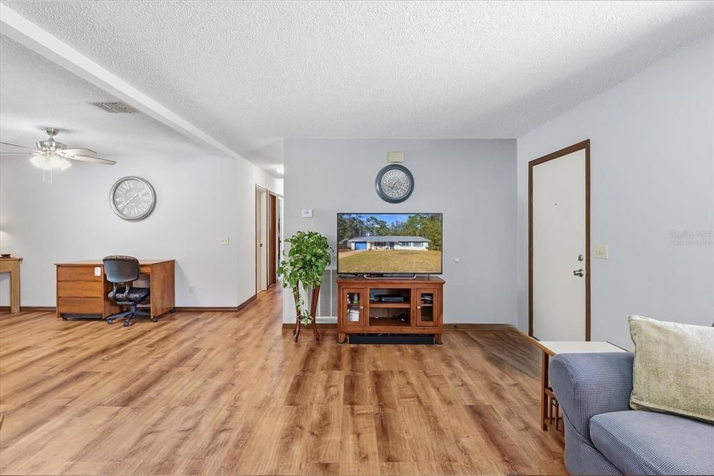 Home Office, Interior, Wood Texture Flooring